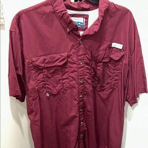 Magellan Outdoors Red Casual Button Down Shirt  Mens size XXL